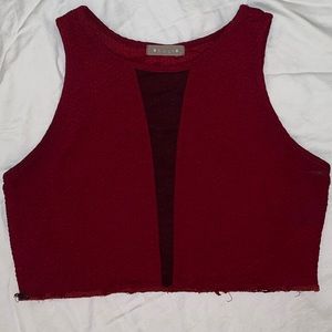 Sexy Red Tank W/ Mesh